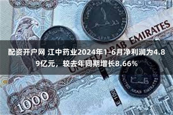 配资开户网 江中药业2024年1-6月净利润为4.89亿元，较去年同期增长8.66%