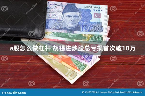 a股怎么做杠杆 胡锡进炒股总亏损首次破10万