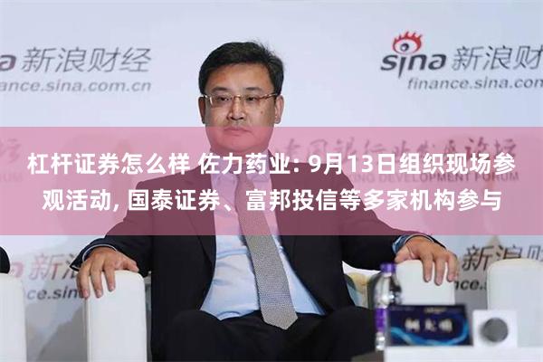 杠杆证券怎么样 佐力药业: 9月13日组织现场参观活动, 国泰证券、富邦投信等多家机构参与