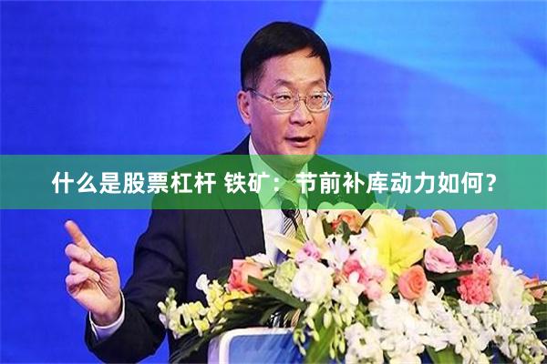 什么是股票杠杆 铁矿：节前补库动力如何？