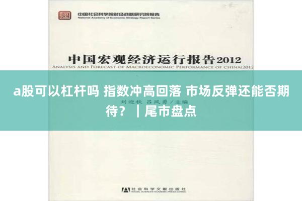 a股可以杠杆吗 指数冲高回落 市场反弹还能否期待？｜尾市盘点