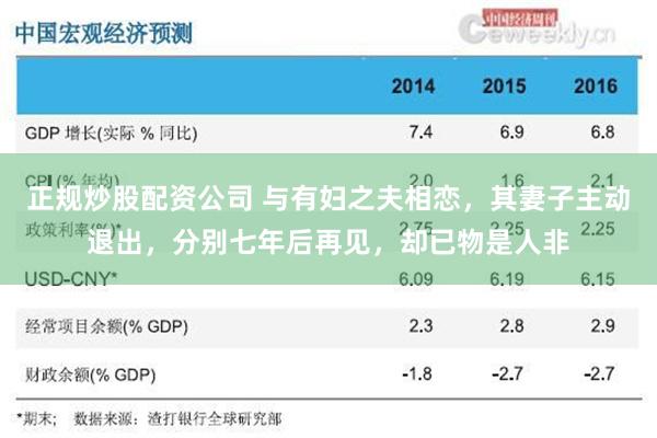 正规炒股配资公司 与有妇之夫相恋，其妻子主动退出，分别七年后再见，却已物是人非