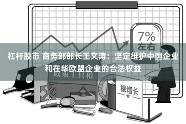 杠杆股市 商务部部长王文涛：坚定维护中国企业和在华欧盟企业的合法权益