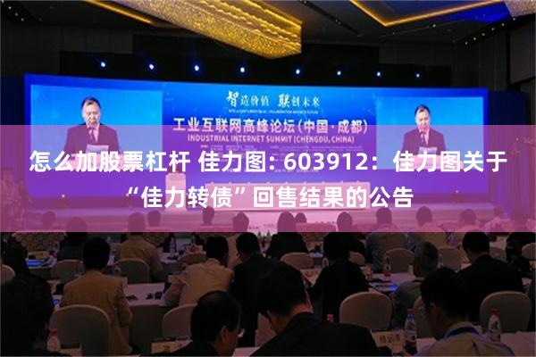 怎么加股票杠杆 佳力图: 603912：佳力图关于“佳力转债”回售结果的公告