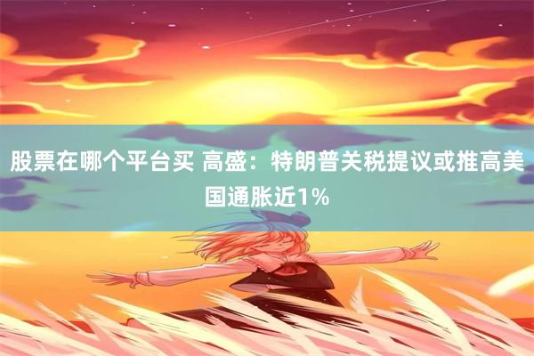 股票在哪个平台买 高盛：特朗普关税提议或推高美国通胀近1%