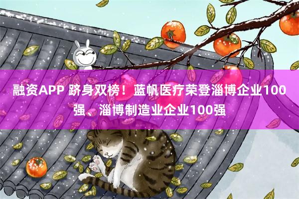 融资APP 跻身双榜！蓝帆医疗荣登淄博企业100强、淄博制造业企业100强
