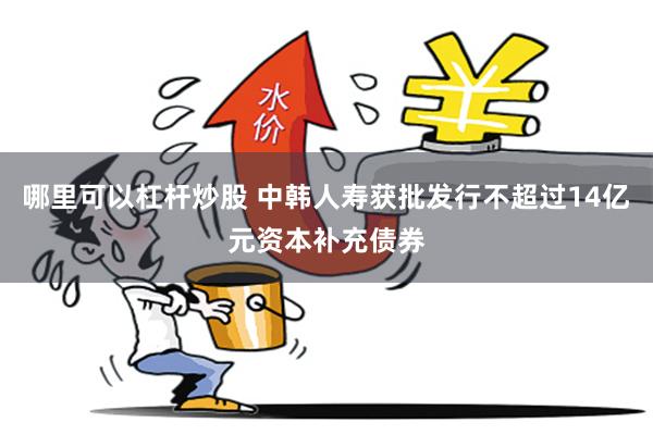 哪里可以杠杆炒股 中韩人寿获批发行不超过14亿元资本补充债券
