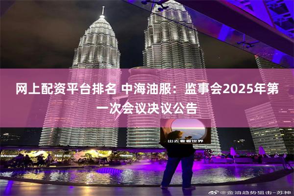 网上配资平台排名 中海油服：监事会2025年第一次会议决议公告